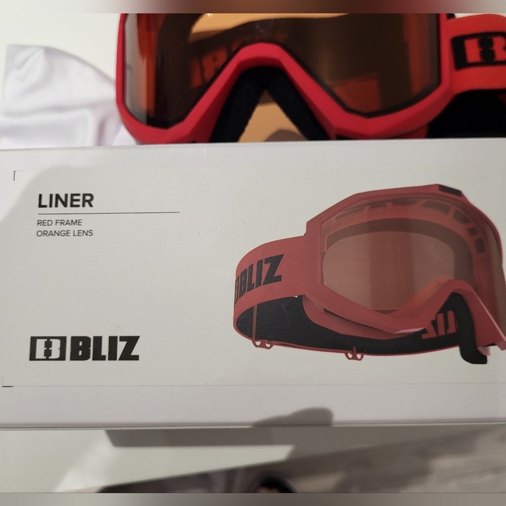 Bliz Red and Black Ski Goggles